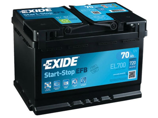 Batteria Exide EL700 EFB 70Ah 12V Start&Stop